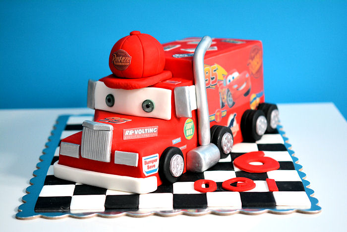 Mack the Truck Birthday Cake Tutorial