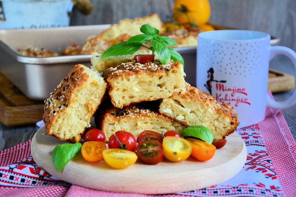 Cepkana gibanica domaća pita bez ređanja kora