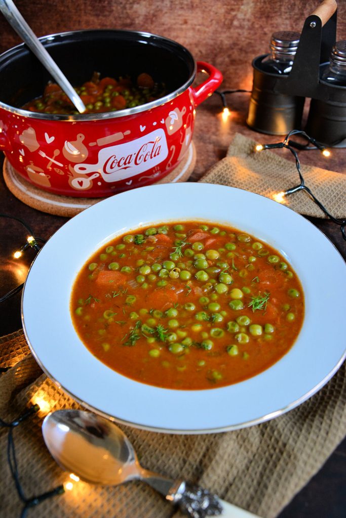 Posni grašak na domaći način jelo na kašiku