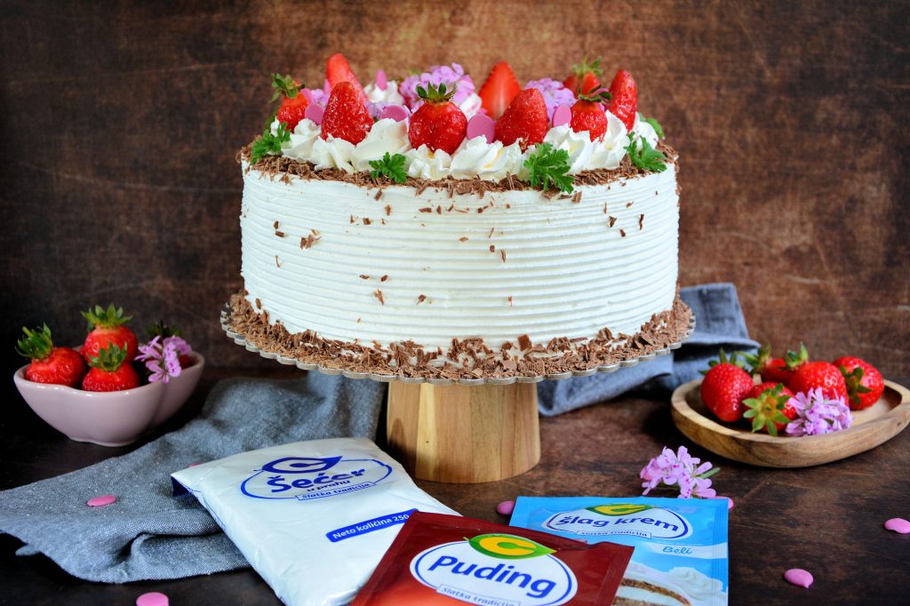 Torta Olja recept sa orasima, čokoladom i kremastim filom